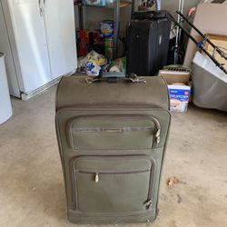 Extra large Army Green Suitcase