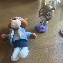 Kanye Graduation Bear Plushie/ Bobble Head 