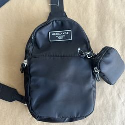 Kendall And Kylie Mini Backpack/ Dustbag Shoulder Bag Black