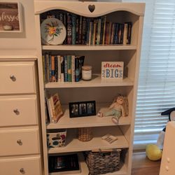 Wood White Bookshelf