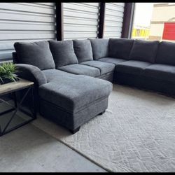 FREE Local Delivery – Coddle Aria 3-Piece Sleeper Sectional w/ Storage Chaise – Gray (New)