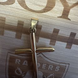 Real 24k gold cross pendant 