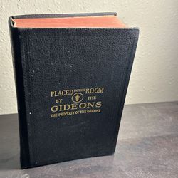 1929 Gideons Holy Bible Placed in This Room by The Gideons Christianity Bibles