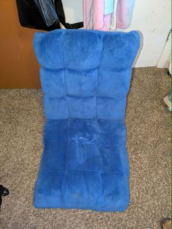 Blue lounging chair