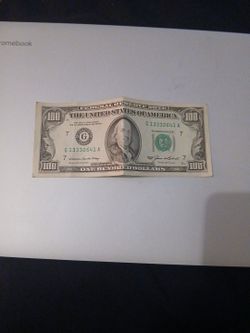 Rare Small Face Series 1985 $100 Bill