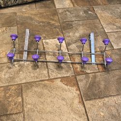 Purple Hanger With Mutliple Hooks