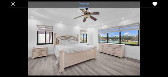 Solid Wood King Size Bedroom Set – $800