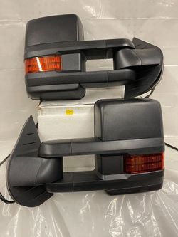 LA Zona Auto Parts 2007 to 2013 Chevrolet Silverado Sierra Yukon Tahoe Suburban Towing Mirrors espejos Retrovisor 