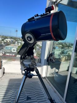 Meade LX50 EMC 10" Schmidt-Cassegrain Telescope with stand, seat, camera, laser, extras