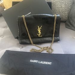 Authentic YSL Medium Leather Kate Bag 