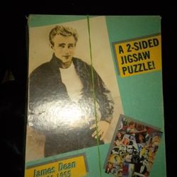 2 SIDED JIGSAW PUZZLE OF JAMES DEAN