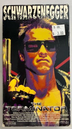 The Terminator VHS Arnold Schwarzenegger James Cameron Sci-Fi Hemdale Home Video