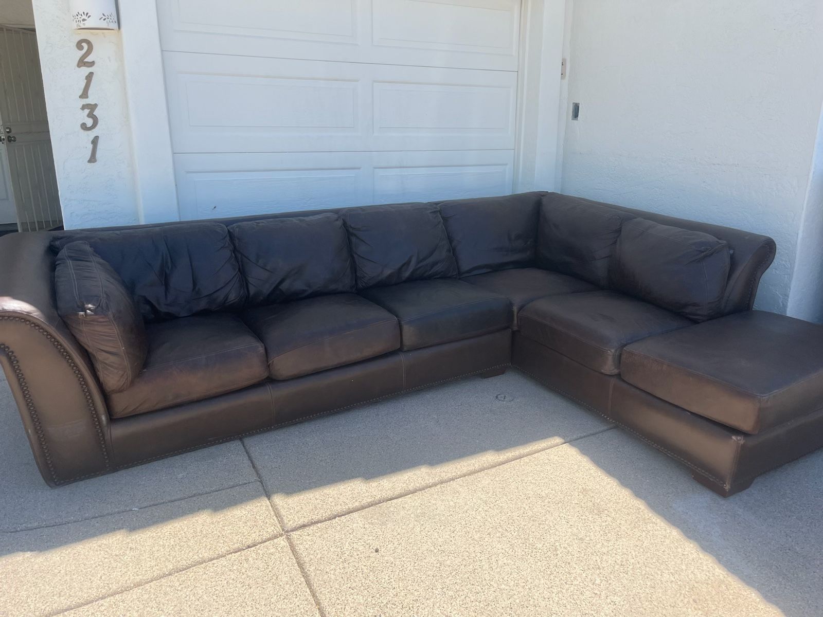 Free Leather Couch!