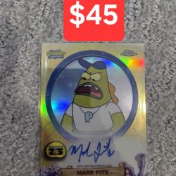 SpongeBob Topps Chrome Coach Autograph 