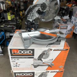 RIDGID 15 Amp Corded 12 in. Dual Bevel Miter Saw 