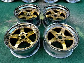 RARE $10k set 18” VORSTEINER VC 3-PIECE MONOBLOCK FORGED WHEELS BMW E30 M3 E34 M5 E36 E46 E9M2