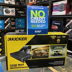 New Kicker 720 Watts Max / 4 Channel Car Audio Amplifier  ✅🔥