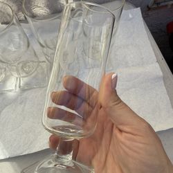 Fiber, Wine Glasses, Engraved With C