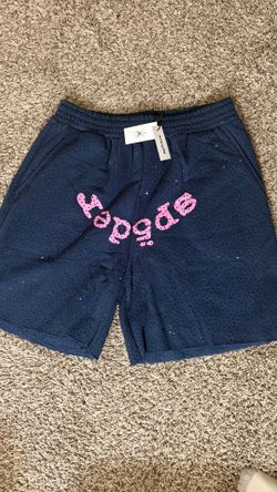 spider rhinestone shorts