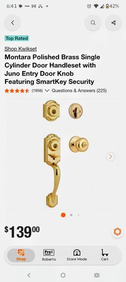 Front door lock set