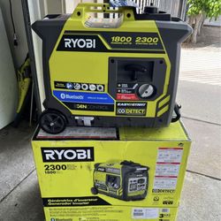 RYOBI 2,300-Watt Recoil Start Bluetooth Super Quiet Gasoline Powered Digital Inverter Generator