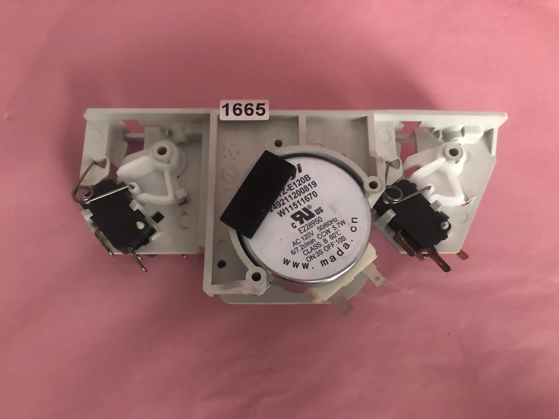 #1665 Whirlpool Microwave Interlock Switch Part # W11086301