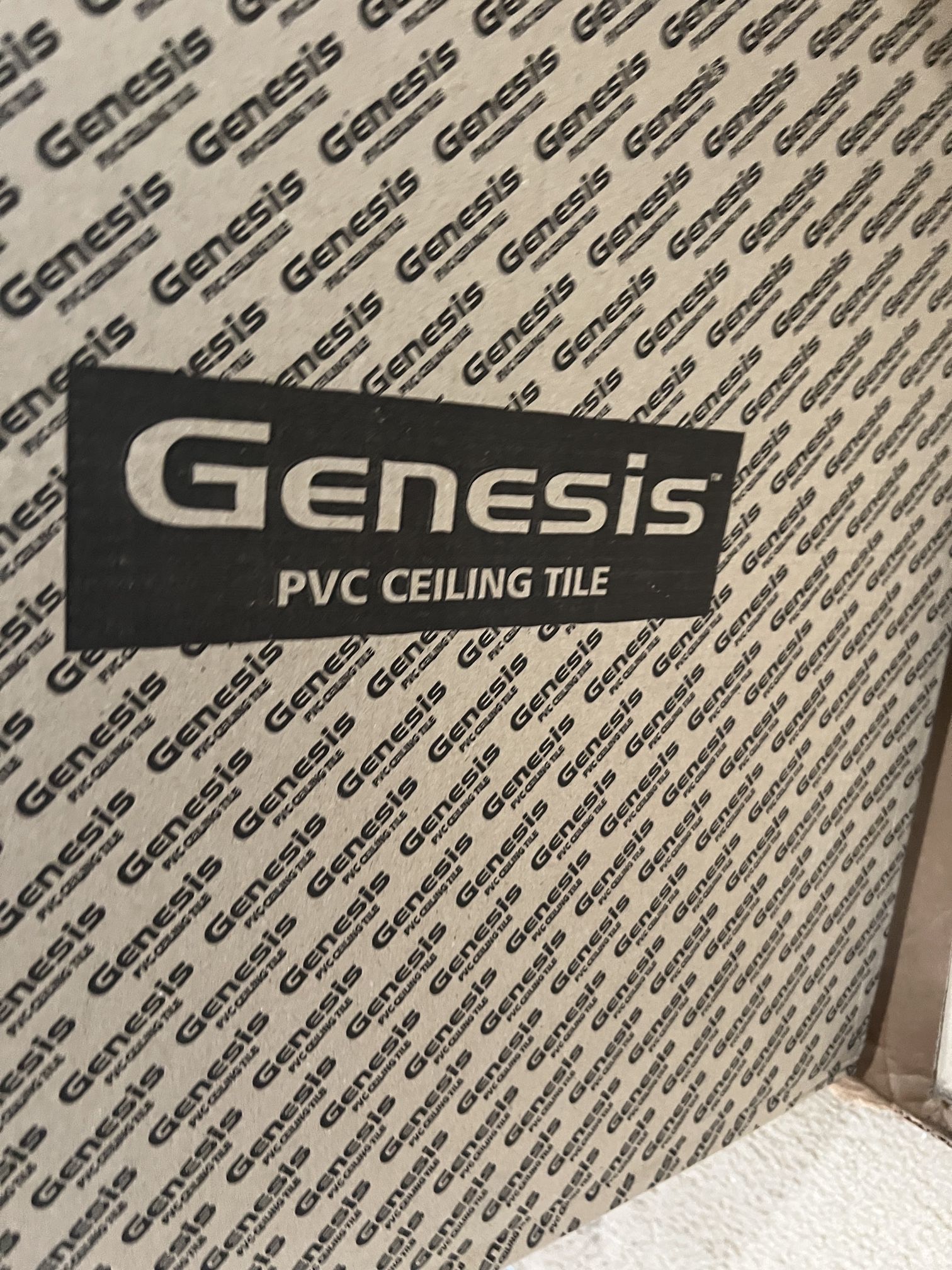 Ceiling Tiles- PVC- black- 12/cs- new- 24x24