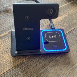 Wireless Charger For Phone, Apple Watch, And Earbuds