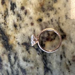 2.5 Ct Rose Gold Setting Ring