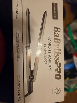 BaBylissPRO Nano Titanium Prima3000 Flat Iron 1.25"