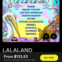 LALALAND MMW - 2 Tickets 