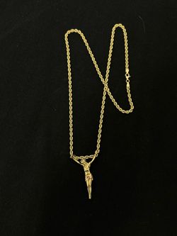 14k gold chain with pendant