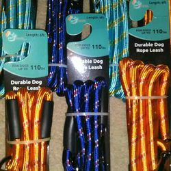Dog Rope Leashes! Very Durable! Up to 110 lbs. NEW! 