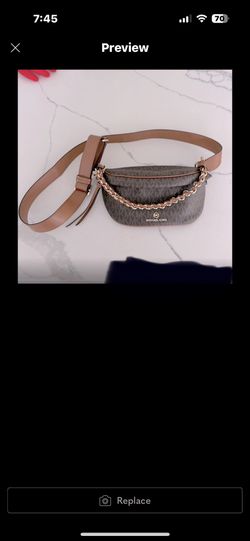 Womens XS like new Michael Kors brown With Gold hardware Slater Pack Bag