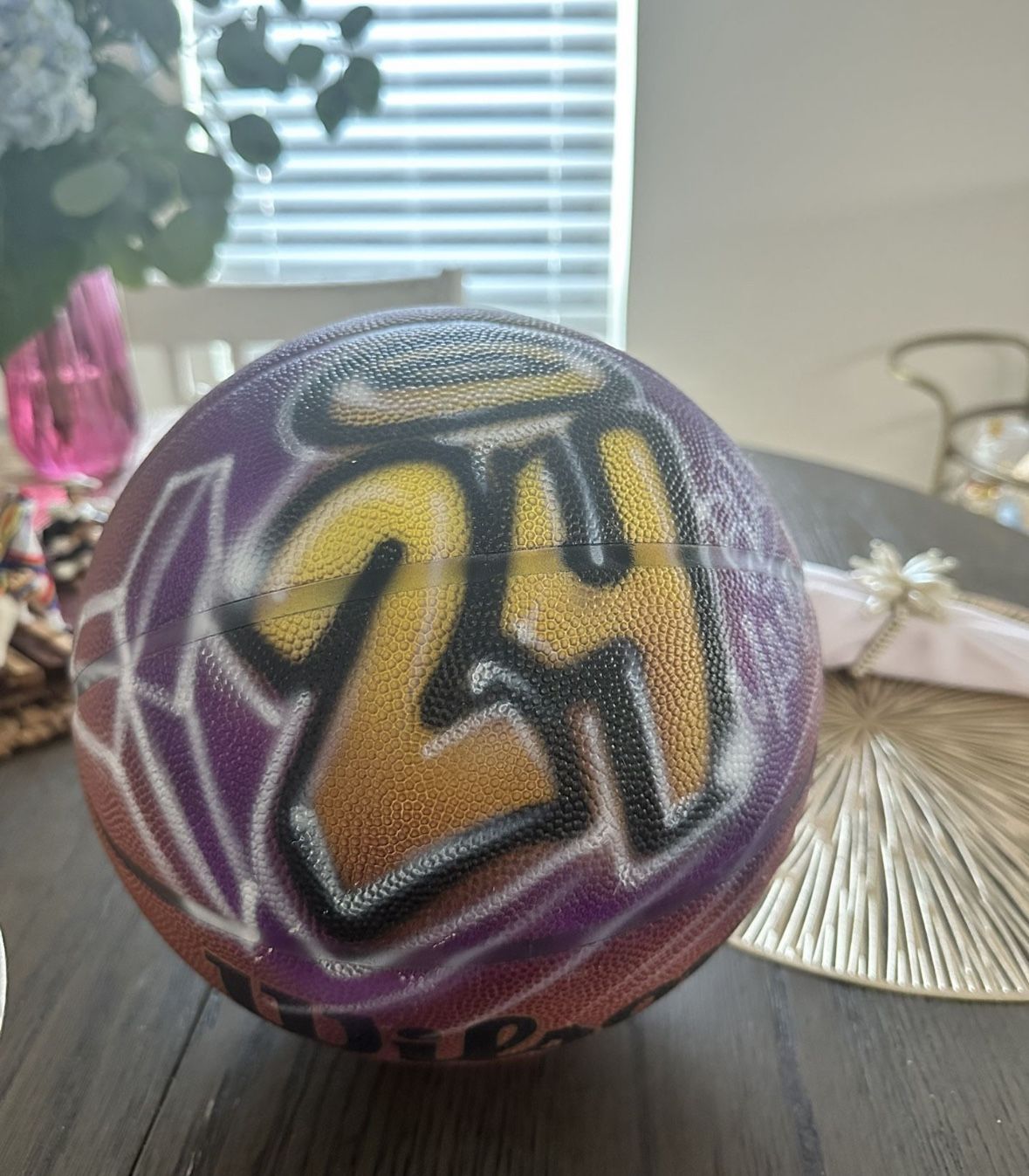 Kobe Airbrush Basketball Tribute