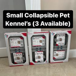 Brand New Small Collapsible Pet Kennels For Cats & Dogs (3 Available) PickUp Available Today 