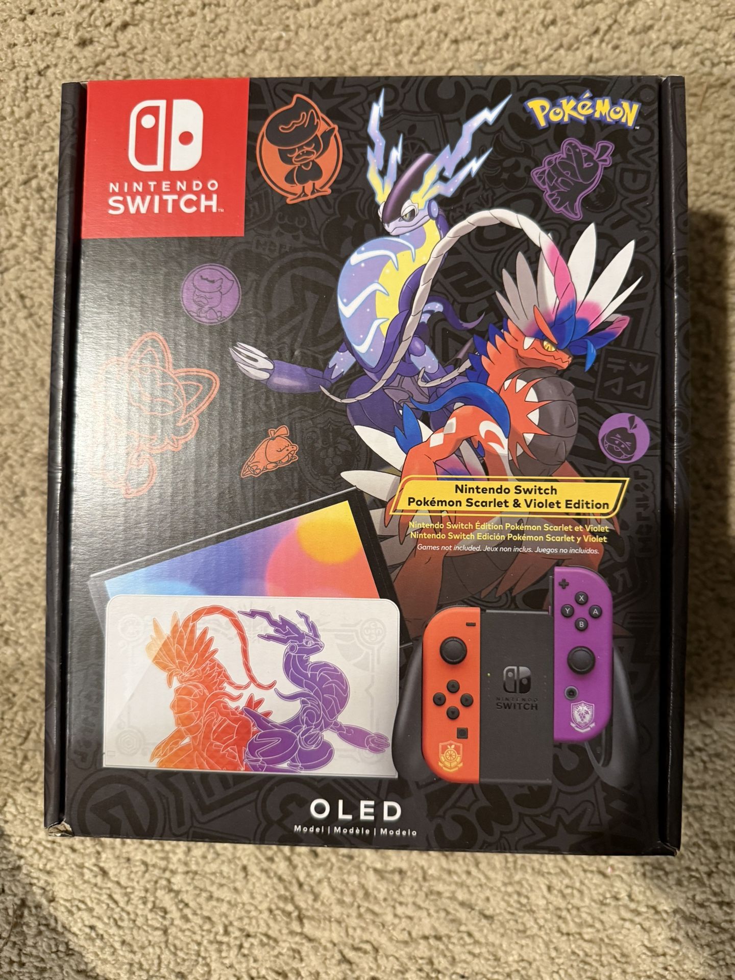 Nintendo Switch OLED Console Scarlet And Violet Edition