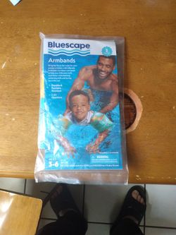 Blue Scape Arm Bands Durable And Puncture Resistant To Air Chambers For Ages 3 To 6 Up To 44 Lb