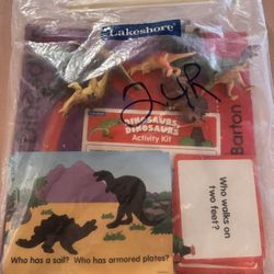 Large Lakeshore Book, With Learning Cards, Dino Toys, And Activity Book