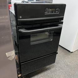 GE Black 24” Wide Gas Wall Oven