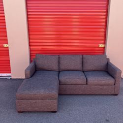 Crate & Barrel Gray Sectional 