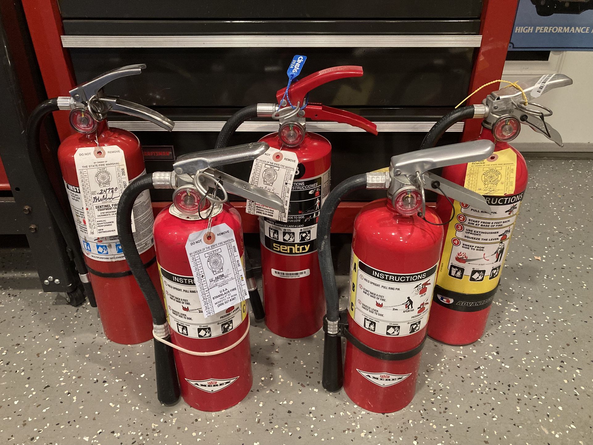 Fire Extinguishers ABC Tagged. Price Each