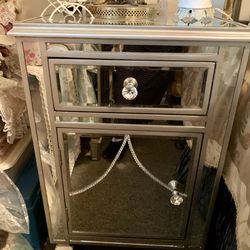 Mirrored Night Stand