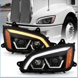 2008-18 Kenworth Performance Headlights Assembly, Pair 
