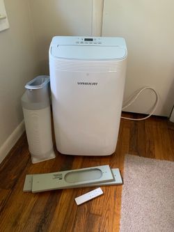 VAGKRI 12,000 BTU Portable Air Conditioner, 3-in-1 AC with Fan & Dehumidifier, Cools up to 450 Sq.Ft, Energy Efficient AC Unit with Remote Control, Sl