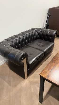Leather Love Seat And Couch