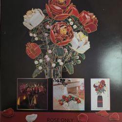 🌹 Mechanical Rose Building Set – 818 Pieces