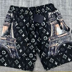Black Size L Louis Vuitton Swim Short 