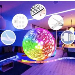 16.4ft Led Light Strip,Led Color Changing Lights with Remote,Mood Lighting for Bedroom, Gaming Desk,Gaming Chair,Room Decoration SMD 5050 Strip Lights