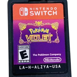 Pokemon Violet Nintendo Switch Cartridge